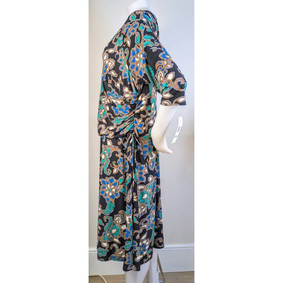 Jones New York Metropolis Dress Faux Wrap Ruched 3/4 Sleeve Flowy Career 20W NEW - Picture 7 of 11